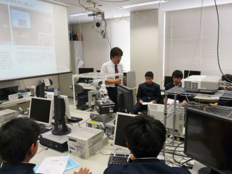 加茂水産高等学校の３年生が見学に来ました（制御機械科）